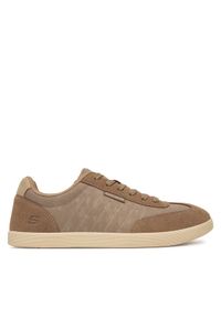 skechers - Skechers Sneakersy Placer 210824/TPE Beżowy. Kolor: beżowy. Materiał: skóra, zamsz #1