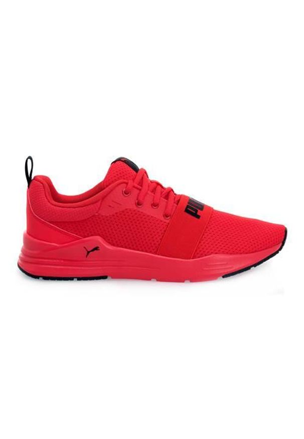 Buty do chodzenia dla dzieci Puma Wired Run JR. Zapięcie: sznurówki. Kolor: czerwony, czarny, wielokolorowy. Materiał: guma, syntetyk, tkanina, materiał. Szerokość cholewki: normalna. Sport: turystyka piesza, bieganie