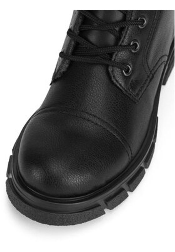 Rieker Botki Z9107-00 Czarny. Kolor: czarny. Materiał: skóra