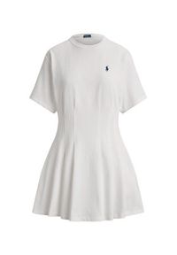 Polo Ralph Lauren Sukienka codzienna 211A96342002 Biały Slim Fit. Okazja: na co dzień. Typ kołnierza: polo. Kolor: biały. Materiał: bawełna. Typ sukienki: proste. Styl: casual #3