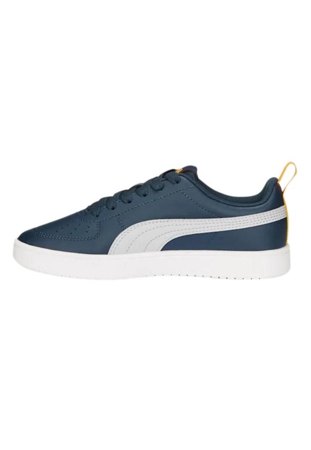 Puma - Dziecięce Buty Sportowe Ze Skóry Ekologicznej. Kolor: biały, niebieski, wielokolorowy. Materiał: skóra ekologiczna. Sport: turystyka piesza