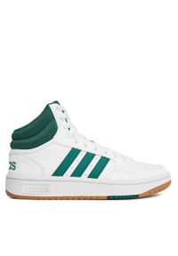 Adidas - adidas Sneakersy Hoops 3.0 Mid Lifestyle Basketball Classic Vintage Shoes IG5570 Biały. Kolor: biały. Sport: koszykówka