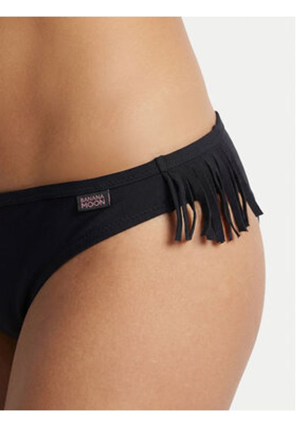 Banana Moon Dół od bikini Vanita Fringes LSE01 Czarny. Kolor: czarny. Materiał: syntetyk