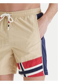 Napapijri Szorty kąpielowe V-Reflect NP0A4G6H Beżowy Regular Fit. Kolor: beżowy. Materiał: syntetyk #4