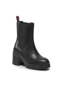 Tommy Jeans Botki Color Outsole Boot EN0EN02160 Czarny. Kolor: czarny. Materiał: skóra #6