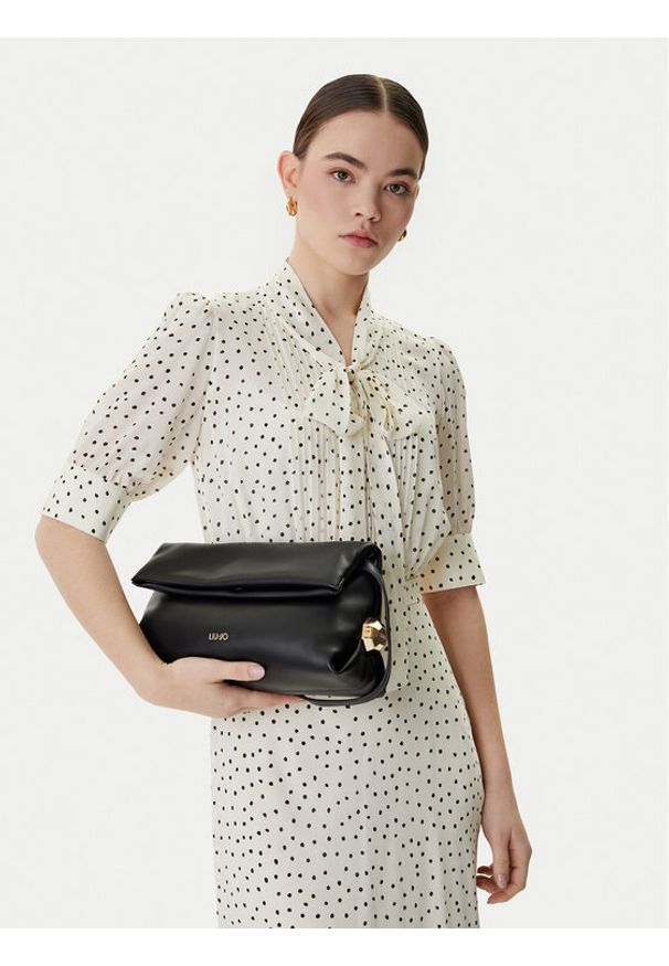 Liu Jo Torebka AA6097 E0958 Czarny. Kolor: czarny. Materiał: skórzane