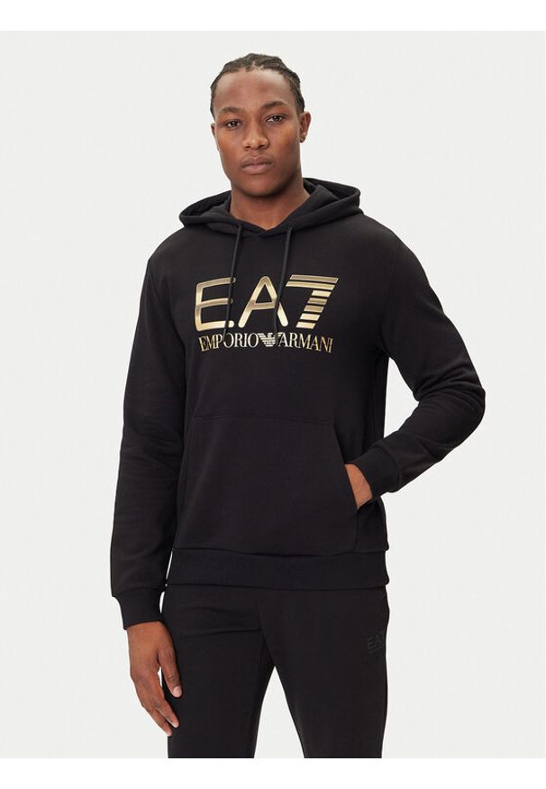 EA7 Emporio Armani Bluza 7M001190 AF17787 UC001 Czarny Regular Fit. Kolor: czarny. Materiał: bawełna