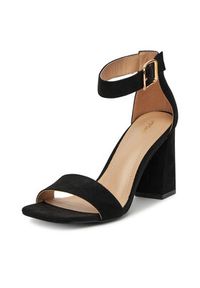 DeeZee Sandały 1519-W1 Czarny. Kolor: czarny. Materiał: materiał