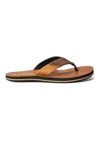 RIPCURL - Japonki męskie Rip Curl Oxford Leather. Kolor: brązowy