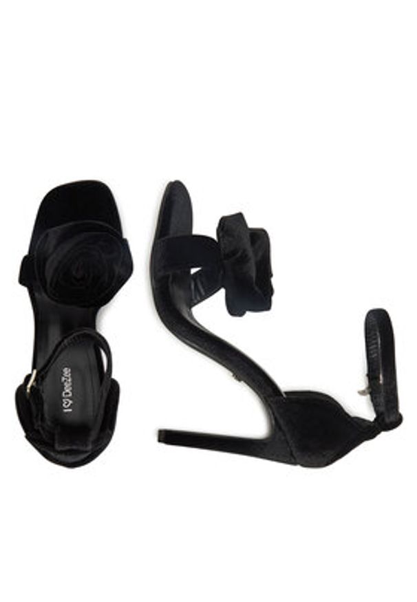 DeeZee Sandały LB5478-96 Czarny. Kolor: czarny. Materiał: materiał
