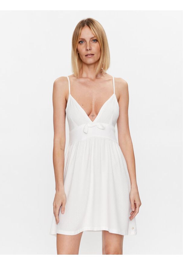 Roxy Sukienka letnia Bright Light ARJWD03501 Biały Regular Fit. Kolor: biały. Materiał: wiskoza. Sezon: lato