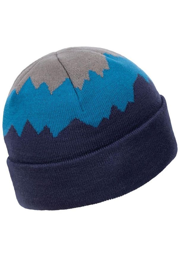 TRESPASS - Męska Czapka Cobbler Beanie. Kolor: niebieski, szary, wielokolorowy. Styl: sportowy