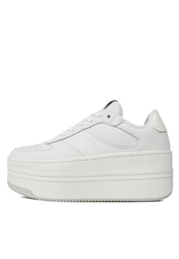 Guess Sneakersy Lulli FLJLLI LEA12 Biały. Kolor: biały. Materiał: skóra