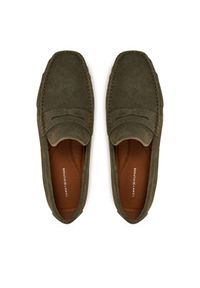 TOMMY HILFIGER - Tommy Hilfiger Mokasyny Casual Hilfiger Suede Driver FM0FM04998 Zielony. Okazja: na co dzień. Kolor: zielony. Materiał: zamsz, skóra. Styl: casual #5