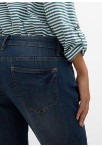 bonprix - Dżinsy ze stretchem straight, mid waist. Kolor: niebieski #2