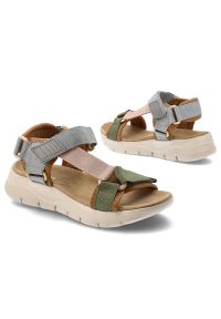 Sandały damskie Artiker, cholewka z materiału tekstylnego lekka sportowa podeszwa zapinane na rzep, kolorowe, 58C1233. Zapięcie: rzepy. Materiał: materiał. Wzór: kolorowy. Styl: sportowy #6