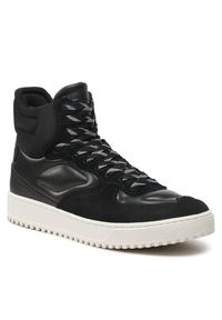 Emporio Armani Sneakersy X4Z114 XN735 N515 Czarny. Kolor: czarny. Materiał: skóra, zamsz #5