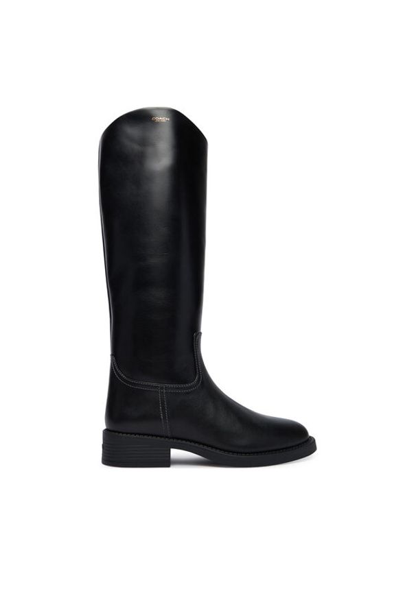 Coach Kozaki Park Tall CCH75 Czarny. Kolor: czarny. Materiał: skóra