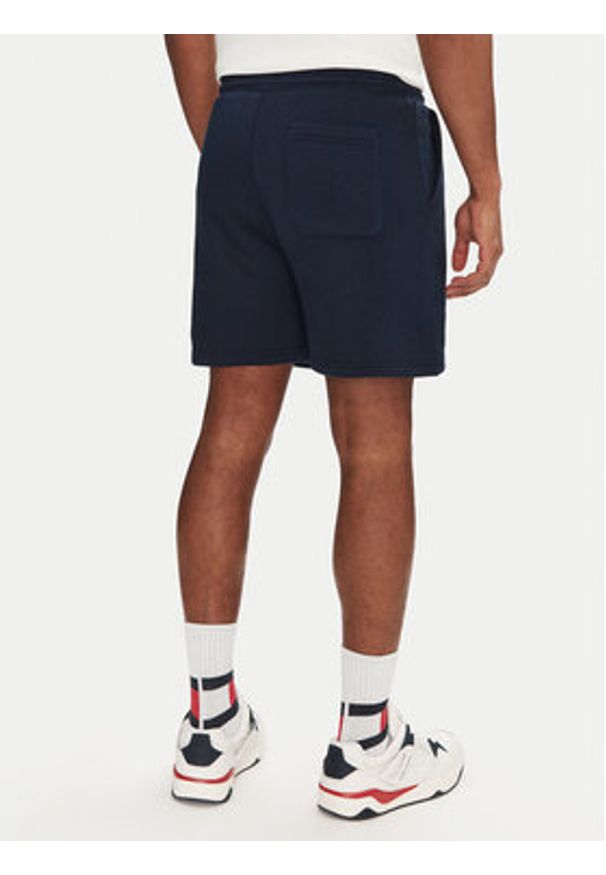 Tommy Jeans Szorty sportowe Flag Beach DM0DM21931 Granatowy Regular Fit. Kolor: niebieski. Materiał: bawełna. Styl: sportowy