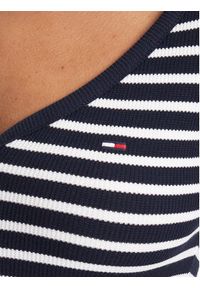 Tommy Jeans T-Shirt Henley DW0DW20902 Granatowy Slim Fit. Typ kołnierza: typu henley. Kolor: niebieski. Materiał: syntetyk #5