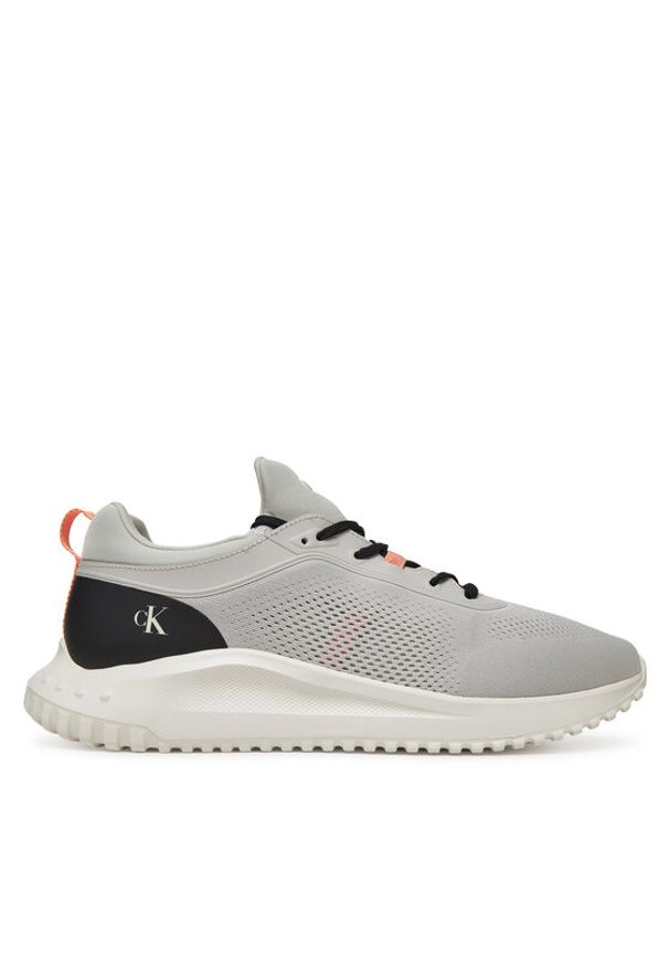 Calvin Klein Jeans Sneakersy Eva Runner Tech Knit YM0YM01293 Szary. Kolor: szary. Materiał: materiał