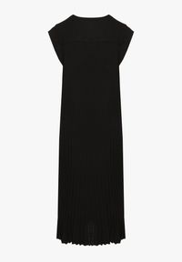 Born2be - Czarna Plisowana Sukienka Mavence. Okazja: na co dzień. Kolor: czarny. Wzór: nadruk. Styl: klasyczny, casual #6