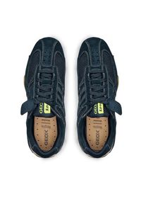 Geox Sneakersy U Snake Original U55MNA 02214 C4002 Granatowy. Kolor: niebieski. Materiał: skóra, zamsz #3