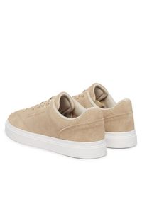 TOMMY HILFIGER - Tommy Hilfiger Sneakersy Th Feminine Cupsole Suede FW0FW09109 Beżowy. Kolor: beżowy. Materiał: skóra, zamsz #3