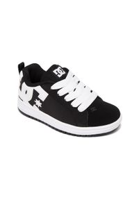 DC Shoes - Buty DC COURT GRAFFIK Czarny. Kolor: szary. Materiał: tkanina, guma, skóra. Sport: turystyka piesza #1