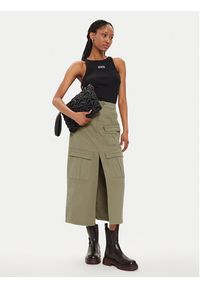 GESTUZ - Gestuz Spódnica midi 10908161 Zielony Regular Fit. Kolor: zielony. Materiał: bawełna #3