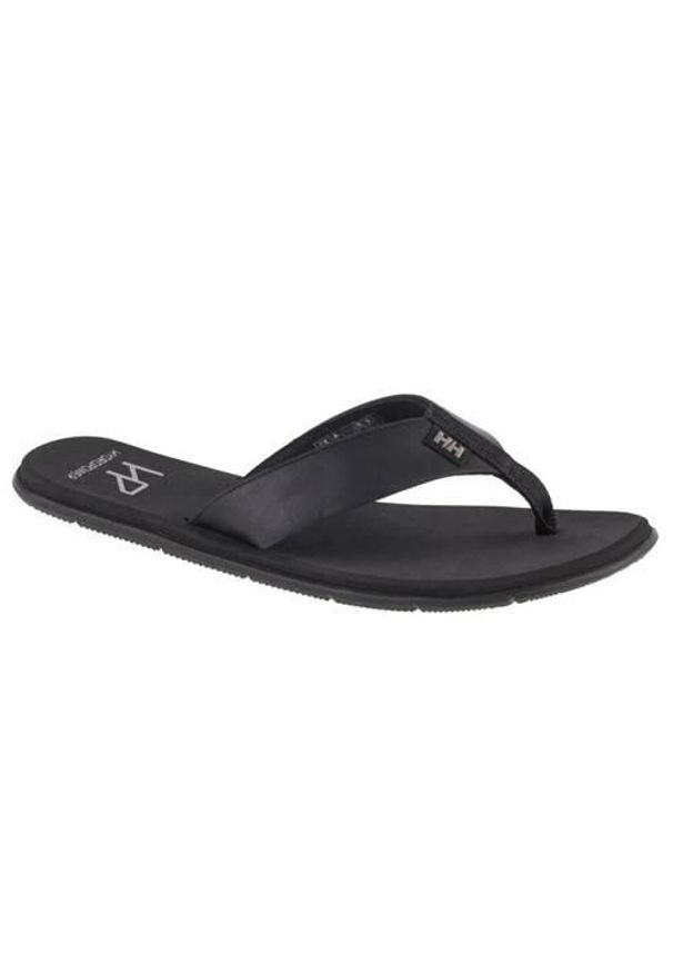 Japonki męskie Helly Hansen Seasand Leather Sandals M. Zapięcie: bez zapięcia. Kolor: czarny. Materiał: materiał, tkanina. Szerokość cholewki: normalna. Sport: turystyka piesza