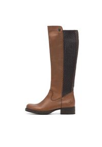 Rieker Kozaki Z9591-22 Brązowy. Kolor: brązowy. Materiał: skóra #7