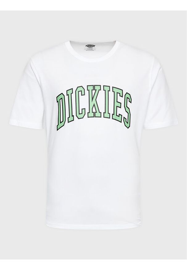 Dickies T-Shirt Aitkin DK0A4X9FF05 Biały Regular Fit. Kolor: biały. Materiał: bawełna