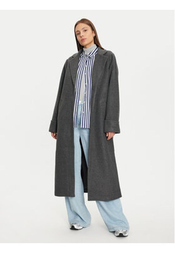 Noisy may - Noisy May Płaszcz przejściowy Caddy 27031306 Szary Loose Fit. Kolor: szary. Materiał: syntetyk