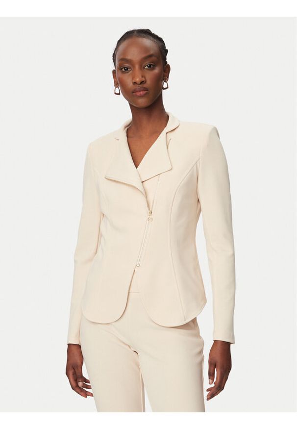 Rinascimento Marynarka CFC0127901003 Beżowy Slim Fit. Kolor: beżowy. Materiał: syntetyk