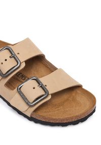 Birkenstock Klapki Arizona Wire Buckle 1031579 Beżowy. Kolor: beżowy. Materiał: nubuk, skóra #4