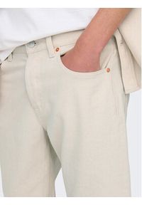 Only & Sons Szorty jeansowe Edge 22026558 Écru Regular Fit. Materiał: bawełna #3