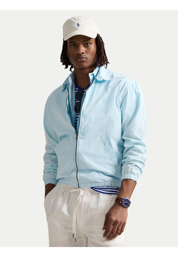 Polo Ralph Lauren Kurtka przejściowa 710961831004 Błękitny Regular Fit. Typ kołnierza: polo. Kolor: niebieski. Materiał: bawełna