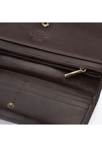 Wittchen - Damski skórzany portfel z herbem poziomy brązowy. Kolor: brązowy. Materiał: skóra #3