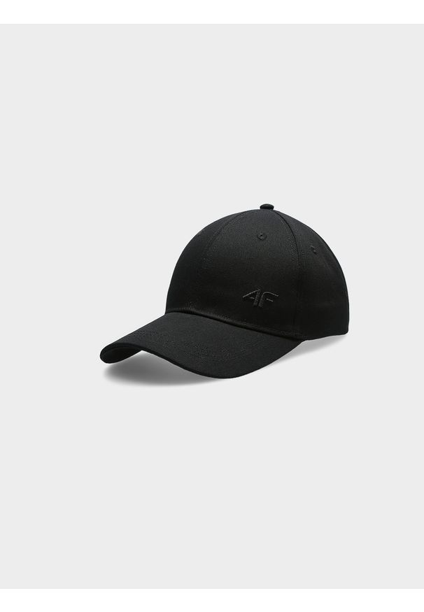 4f - Czapka z daszkiem strapback damska. Kolor: czarny