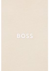 BOSS Orange - Boss Orange t-shirt męski kolor zielony gładki. Kolor: pomarańczowy. Materiał: bawełna, materiał. Wzór: gładki #3