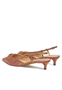 Guess Sandały FLPJSY SAT05 Różowy. Kolor: różowy. Materiał: skóra