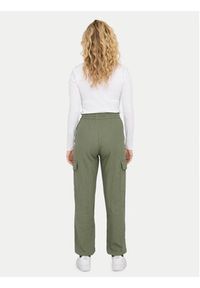 only - ONLY Spodnie dresowe Caro 15310987 Zielony Cargo Fit. Kolor: zielony. Materiał: len #3