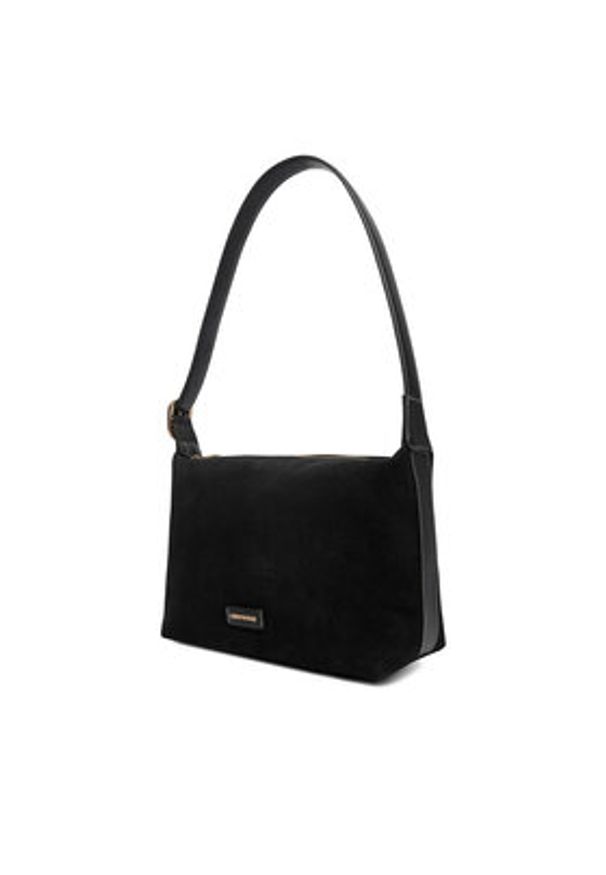 Gino Rossi - GINO ROSSI Torebka EO-LA224-19149 Czarny. Kolor: czarny. Materiał: zamszowe, skórzane