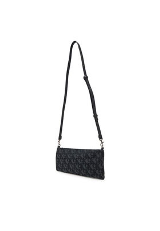 Calvin Klein Jeans Torebka Logo Jacquard Sophie Top Zip LV04K3183G Czarny. Kolor: czarny