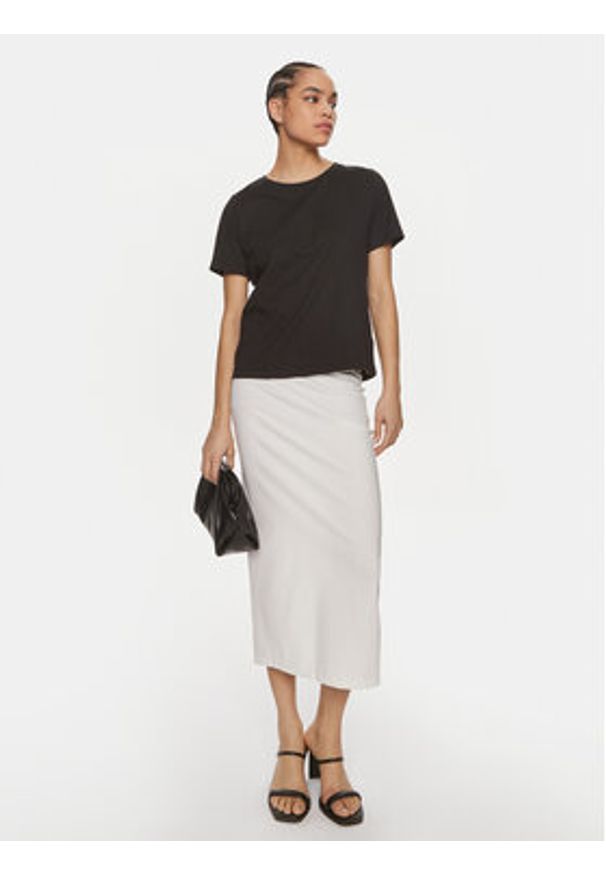 ViCOLO Spódnica ołówkowa TB0030 Écru Slim Fit. Materiał: bawełna, syntetyk