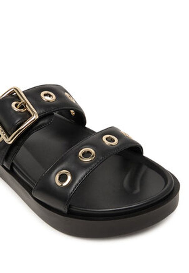 Inuikii Klapki Tilda Buckle 1004.003.0631 Czarny. Kolor: czarny. Materiał: skóra