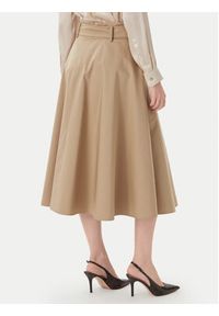 Marella Spódnica trapezowa Tappeto 2613101101 Beżowy Regular Fit. Kolor: beżowy. Materiał: bawełna #5