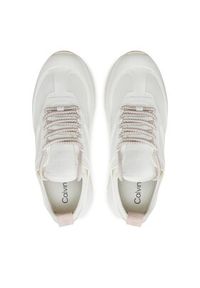 Calvin Klein Sneakersy Runner Lace Up Caging HW0HW01900 Biały. Kolor: biały #3