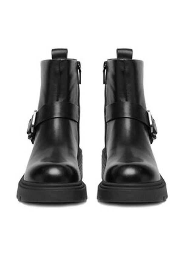 Badura Botki C-ANAYA-5635-2 Czarny. Kolor: czarny. Materiał: skóra